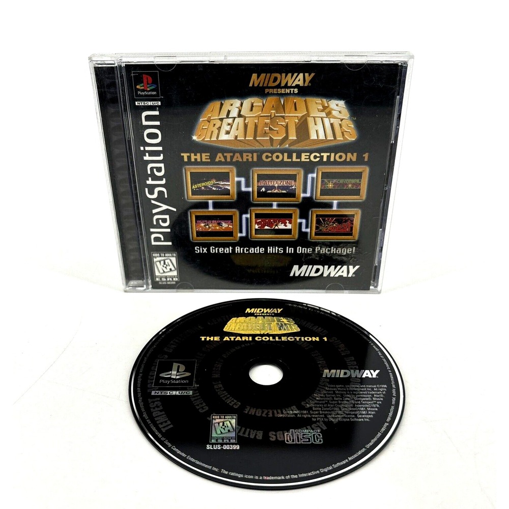 Arcade's Greatest Hits The Atari Collection 1 PS1‎ PlayStation Complete Manual